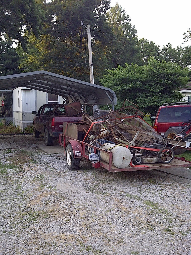One of our scrap hauls of stuff that we were given to help fund the opening of our haunt.